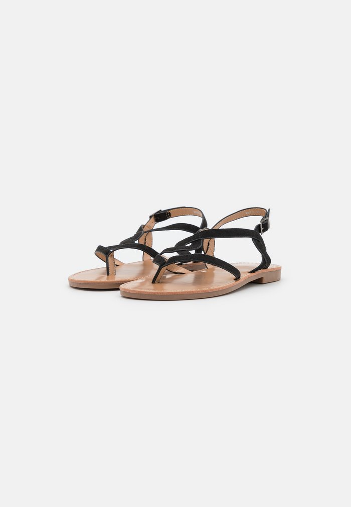 Sandales Anna Field T-bar Noir Femme | RXB-4826196